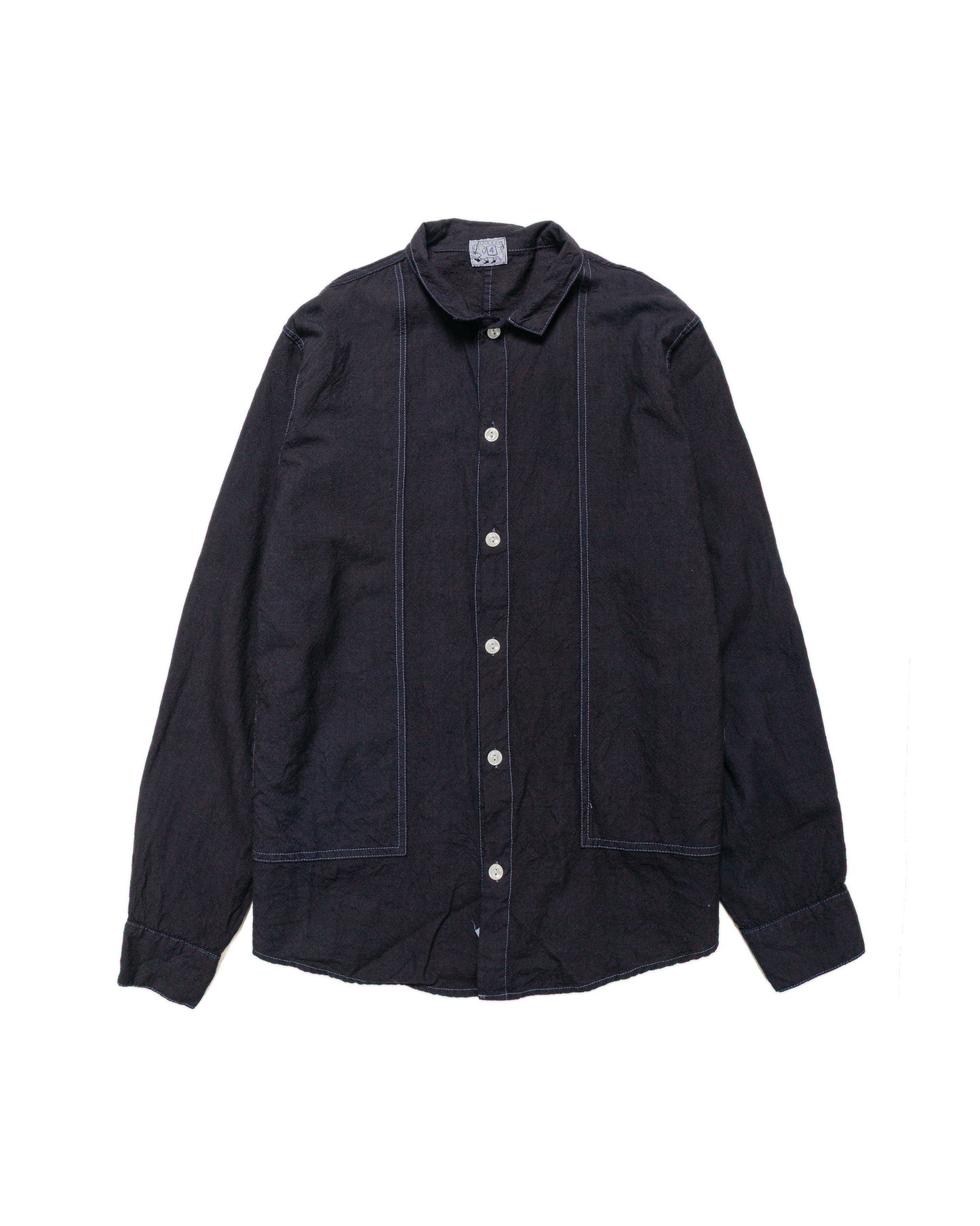 lost & found Tender Tender Type 439 Stole Pocket Butterfly Shirt Wool Calico Black Hole