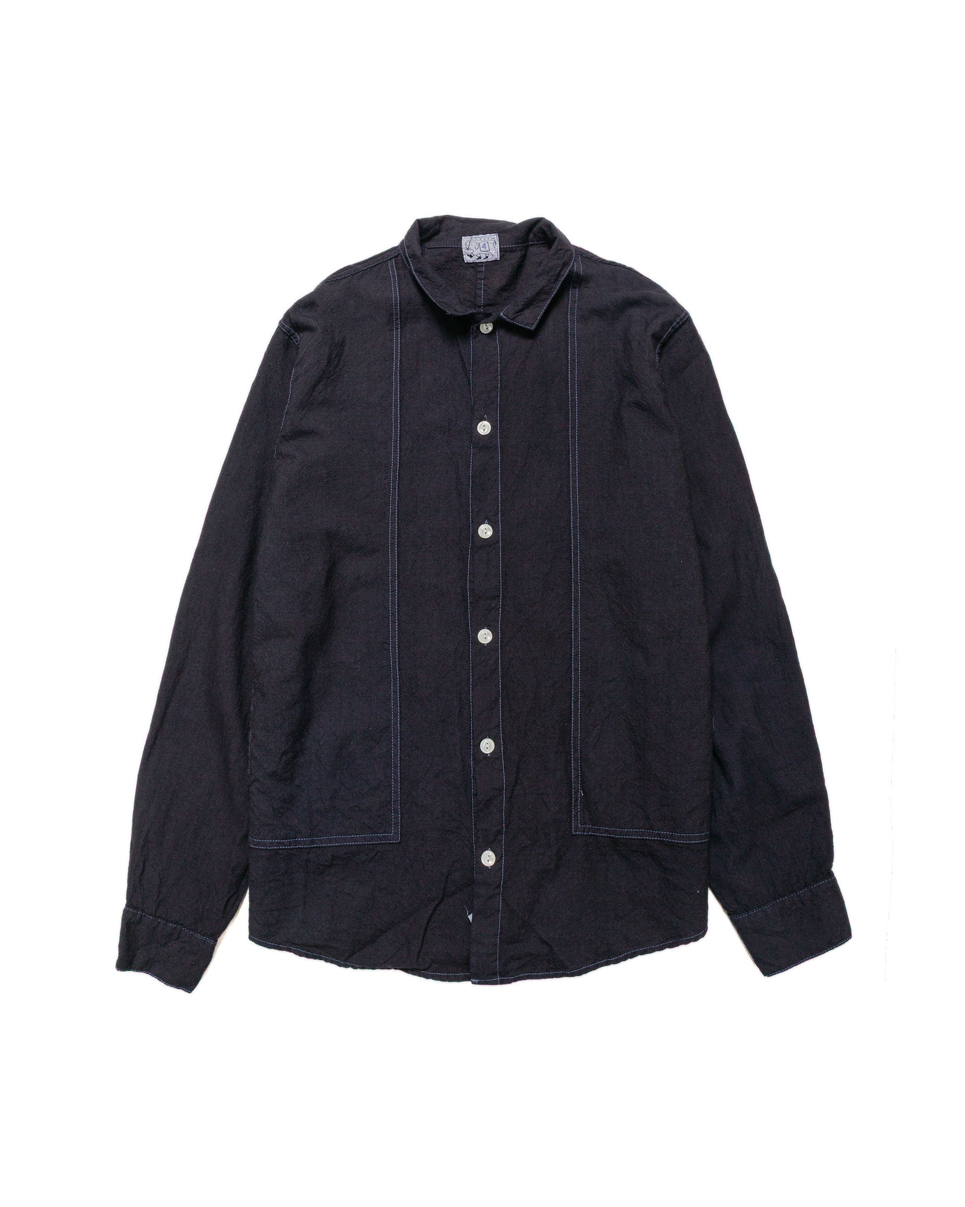 lost & found Tender Tender Type 439 Stole Pocket Butterfly Shirt Wool Calico Black Hole