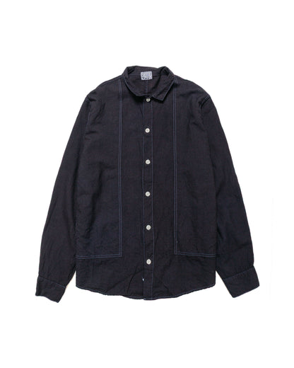 lost & found Tender Tender Type 439 Stole Pocket Butterfly Shirt Wool Calico Black Hole