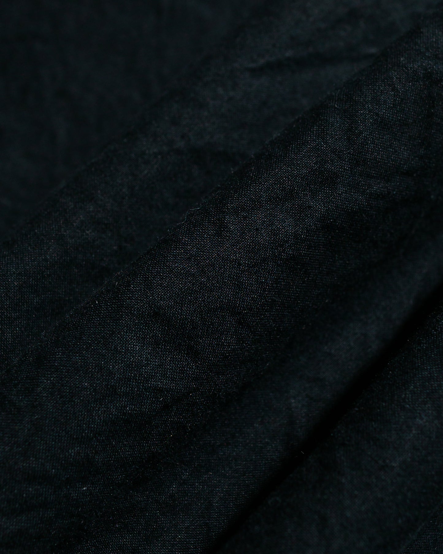 lost & found Tender Tender Type 469 Short Sleeve Flipped Collar Shirt Black Cotton Panama Rinsed