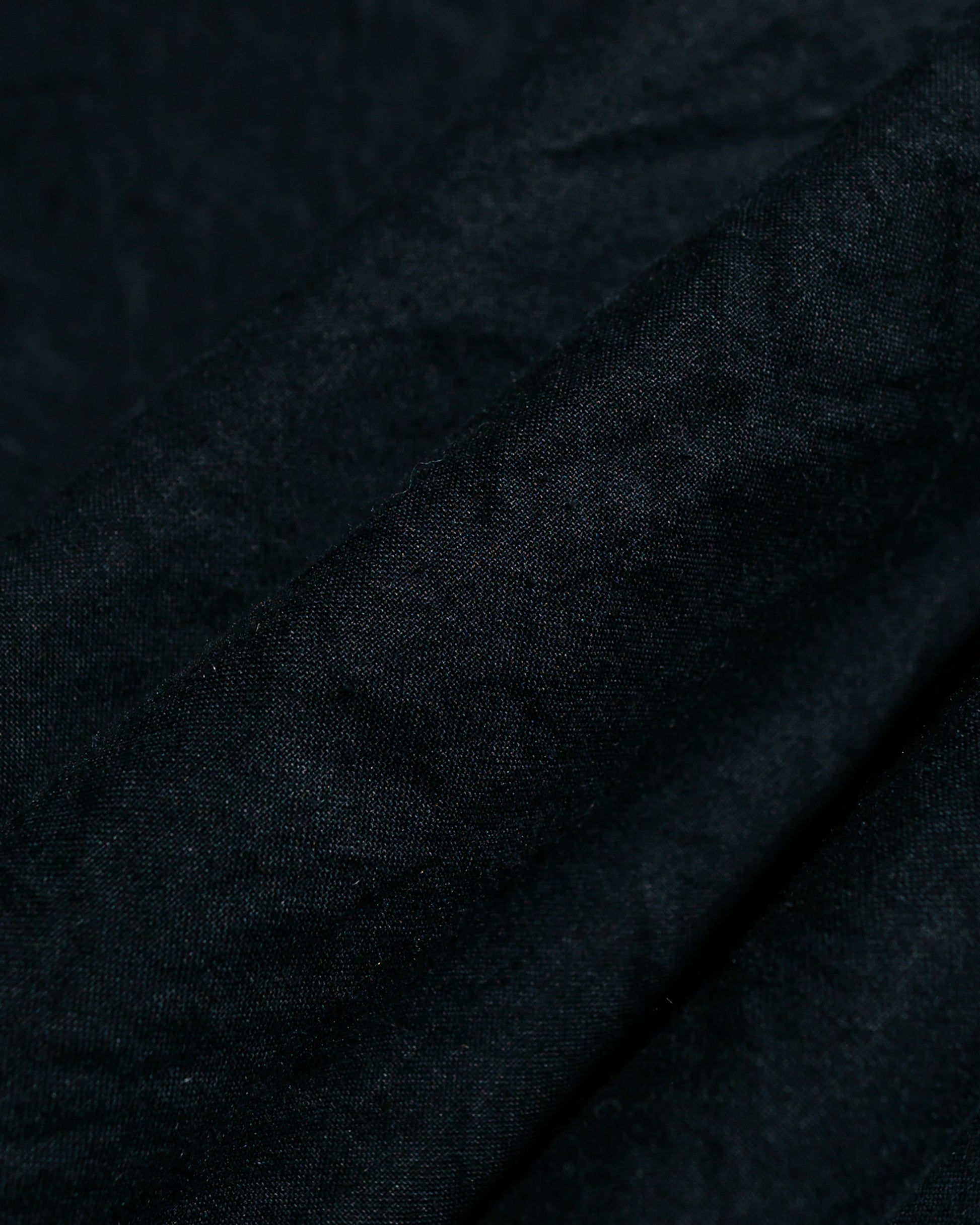 lost & found Tender Tender Type 469 Short Sleeve Flipped Collar Shirt Black Cotton Panama Rinsed