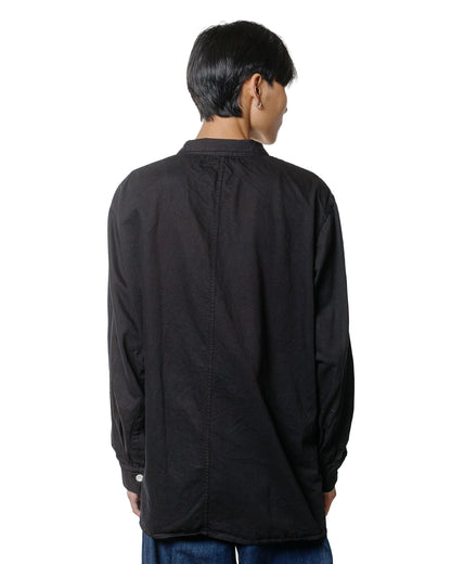 lost & found Tender Tender Type 471 Plastron Shirt Clean Cotton Drill Black Hole