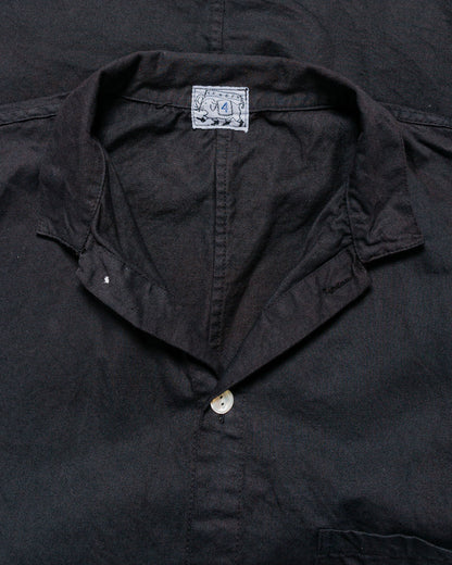 lost & found Tender Tender Type 471 Plastron Shirt Clean Cotton Drill Black Hole