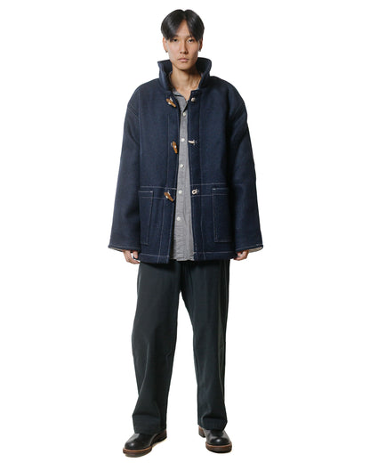 lost & found Tender Tender Type 471 Plastron Shirt Clean Cotton Drill Chestnut Dyed