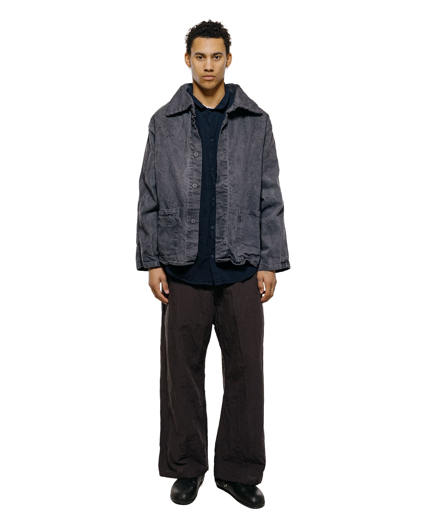 lost & found Tender Tender Type 931 Scout Jacket Cotton Blackout Grey Logwood
