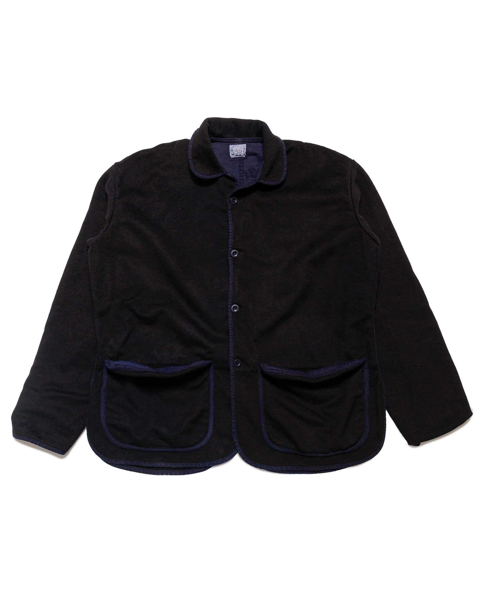 lost & found Tender Tender Type 942 Lobster Tail Jacket Black Wool Baize Hadal Blue
