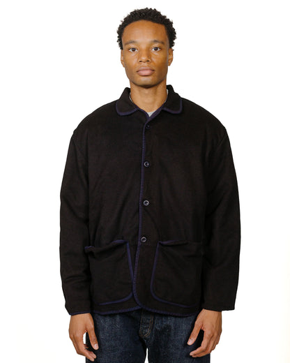 lost & found Tender Tender Type 942 Lobster Tail Jacket Black Wool Baize Hadal Blue