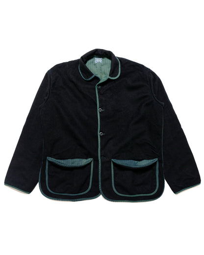lost & found Tender Tender Type 942 Lobster Tail Jacket Green Wool Baize Hadal Blue