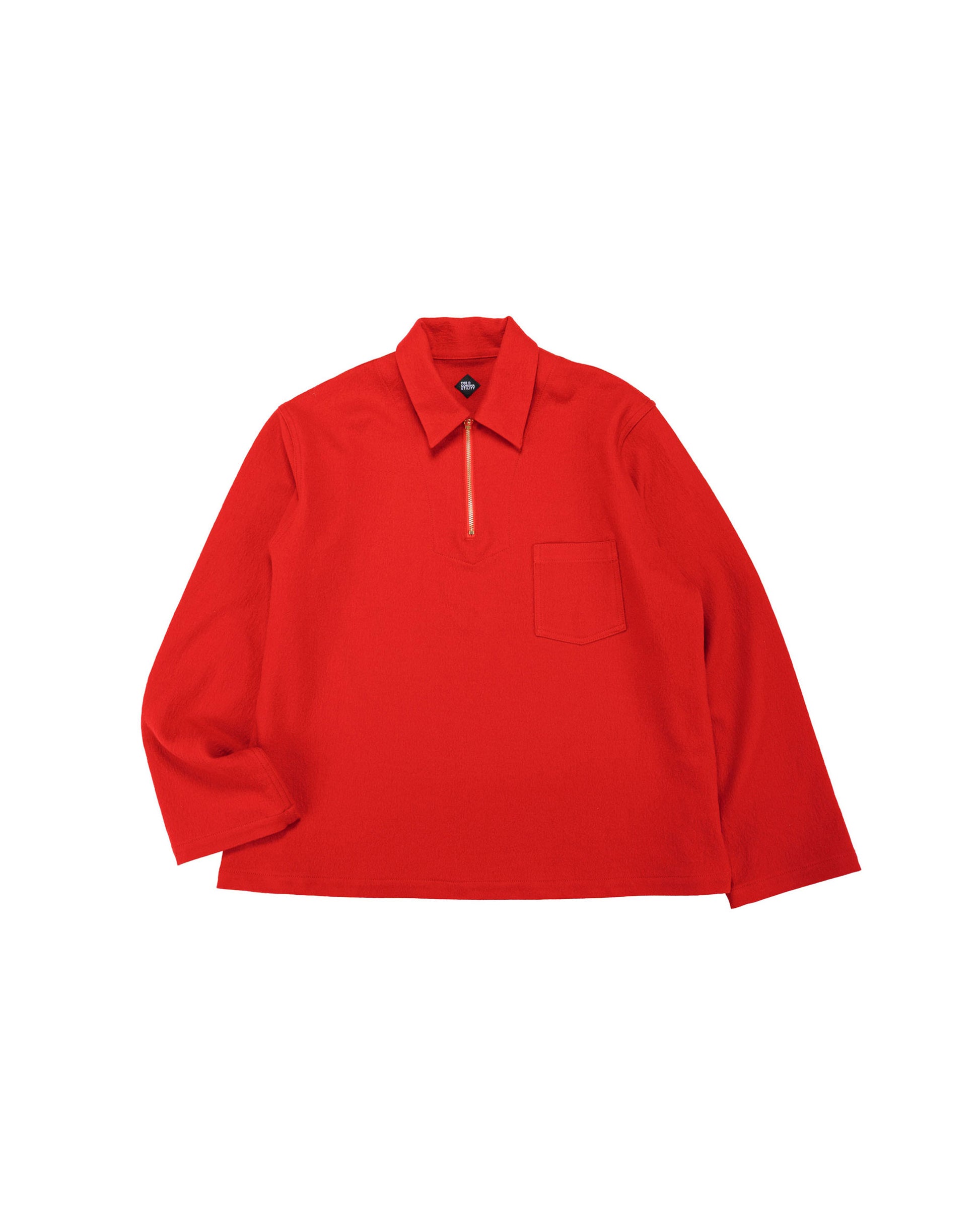 lost & found The Corona Utility The Corona Utility CSJ006 Half Zip Sailor Jacket Red