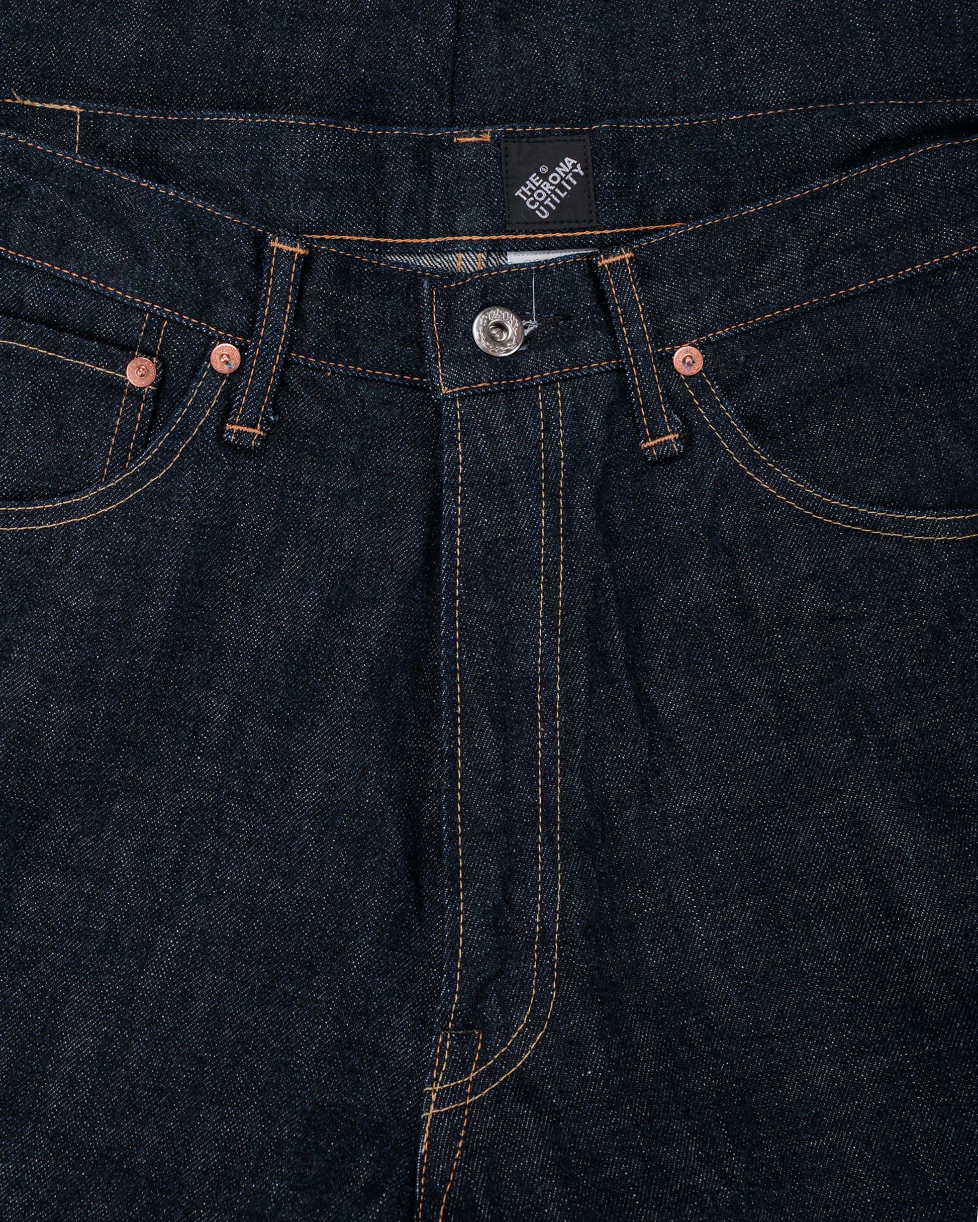 lost & found The Corona Utility The Corona Utility CP005 W05 Five Pocket 14oz Selvedge Denim Indigo Blue