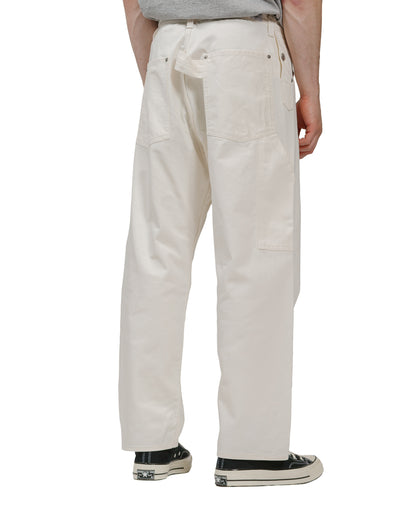 The Corona Utility CP011 Half Overalls Cotton Drill Natural model back