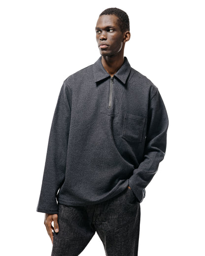 lost & found The Corona Utility The Corona Utility CSJ006 Half Zip Sailor Jacket Charcoal