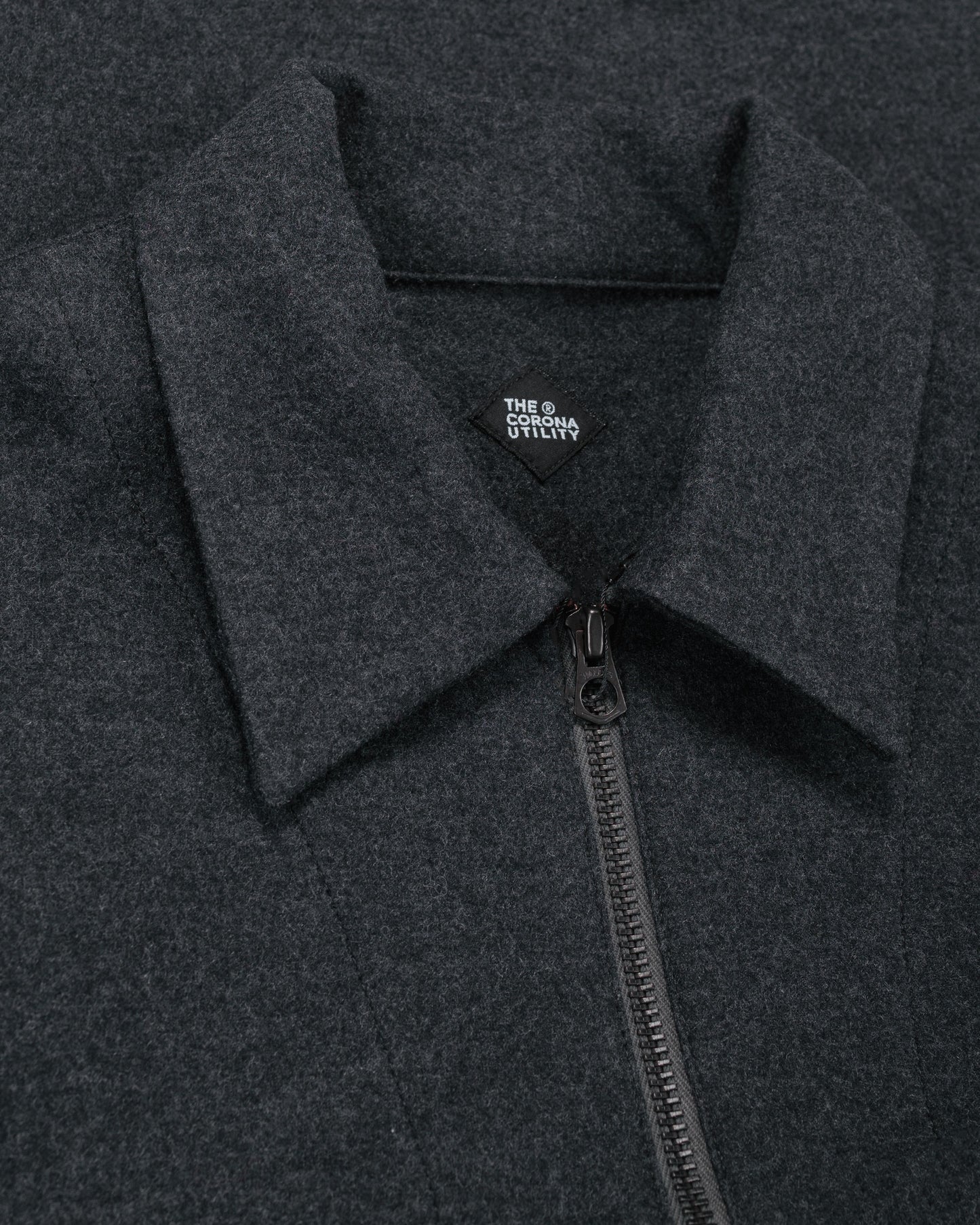 lost & found The Corona Utility The Corona Utility CSJ006 Half Zip Sailor Jacket Charcoal