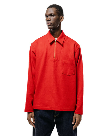 lost & found The Corona Utility The Corona Utility CSJ006 Half Zip Sailor Jacket Red