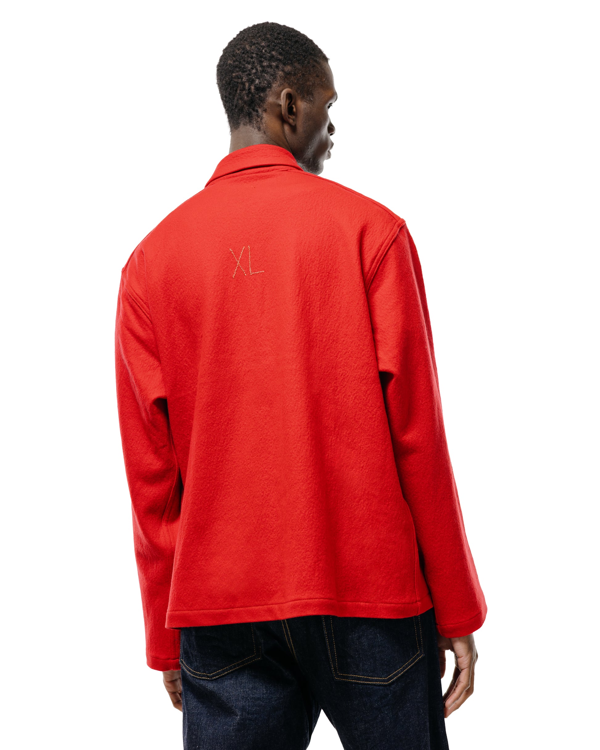lost & found The Corona Utility The Corona Utility CSJ006 Half Zip Sailor Jacket Red