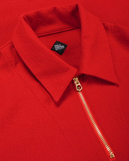 lost & found The Corona Utility The Corona Utility CSJ006 Half Zip Sailor Jacket Red