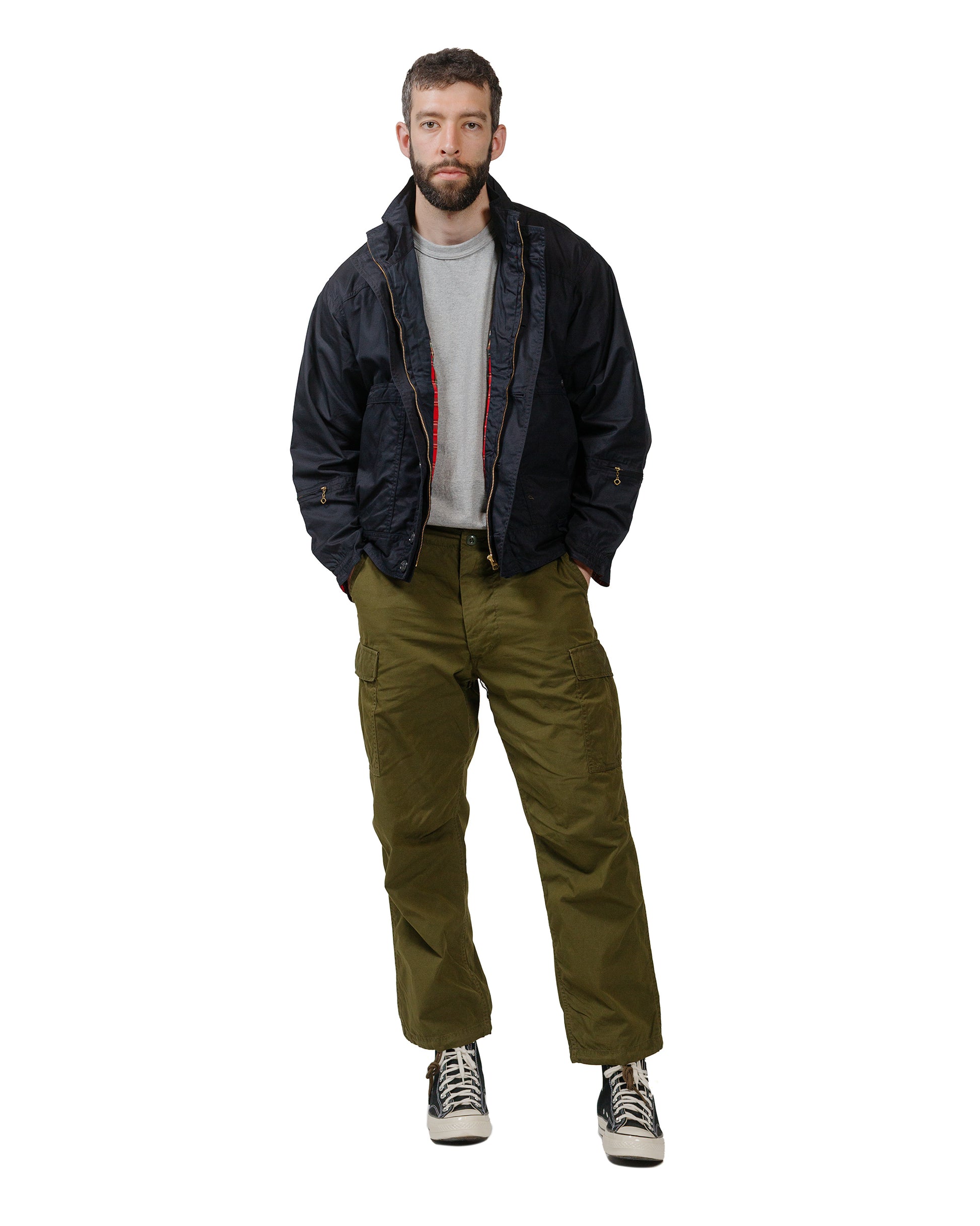 lost & found The Corona Utility The Corona Utility FP006 Fatigue Slacks 'Jungle Slacks' Army Nylon/Cotton Blocks Olive Green