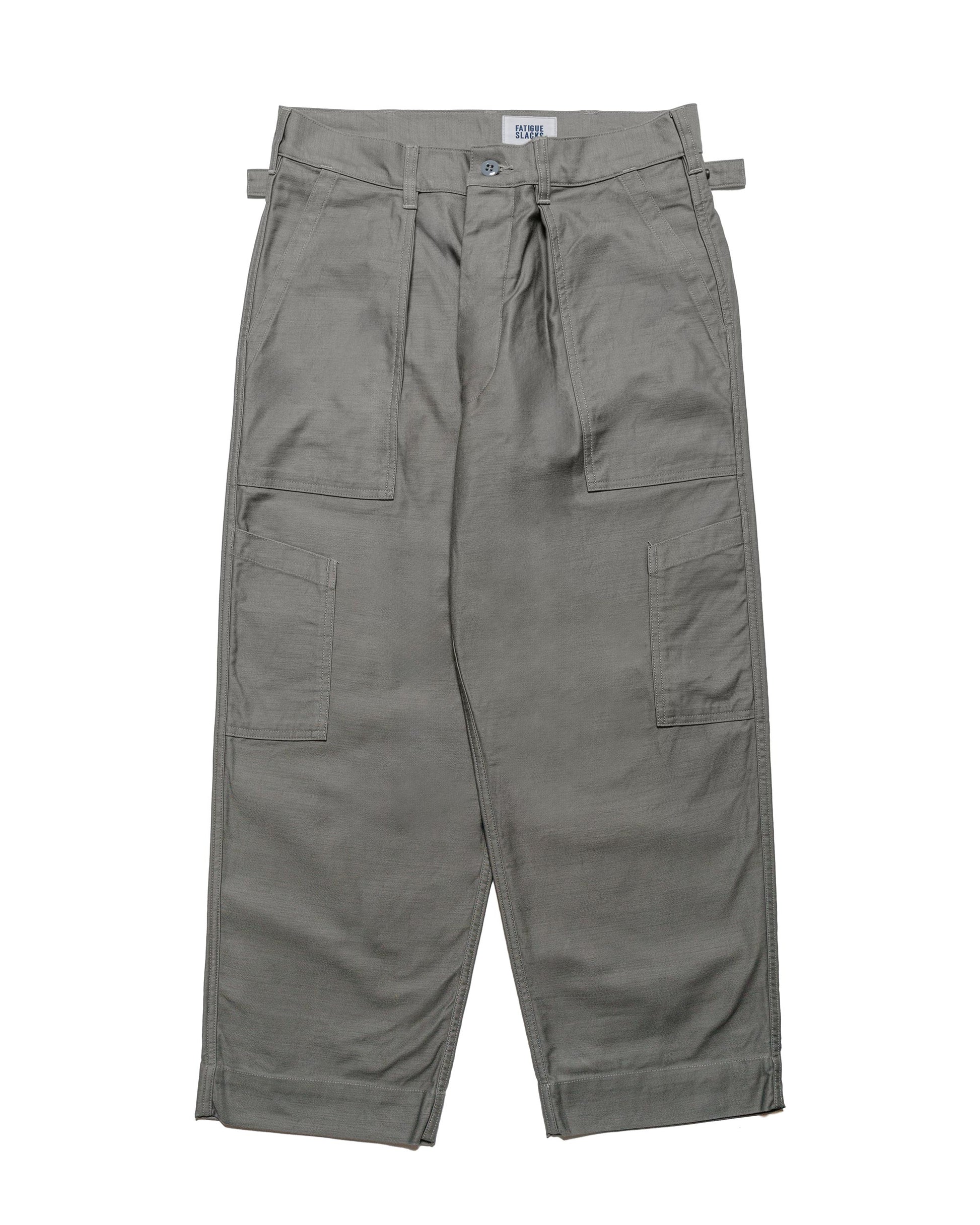 The Corona Utility FP025 Mechanic Slacks Military Back Satin Sage Green