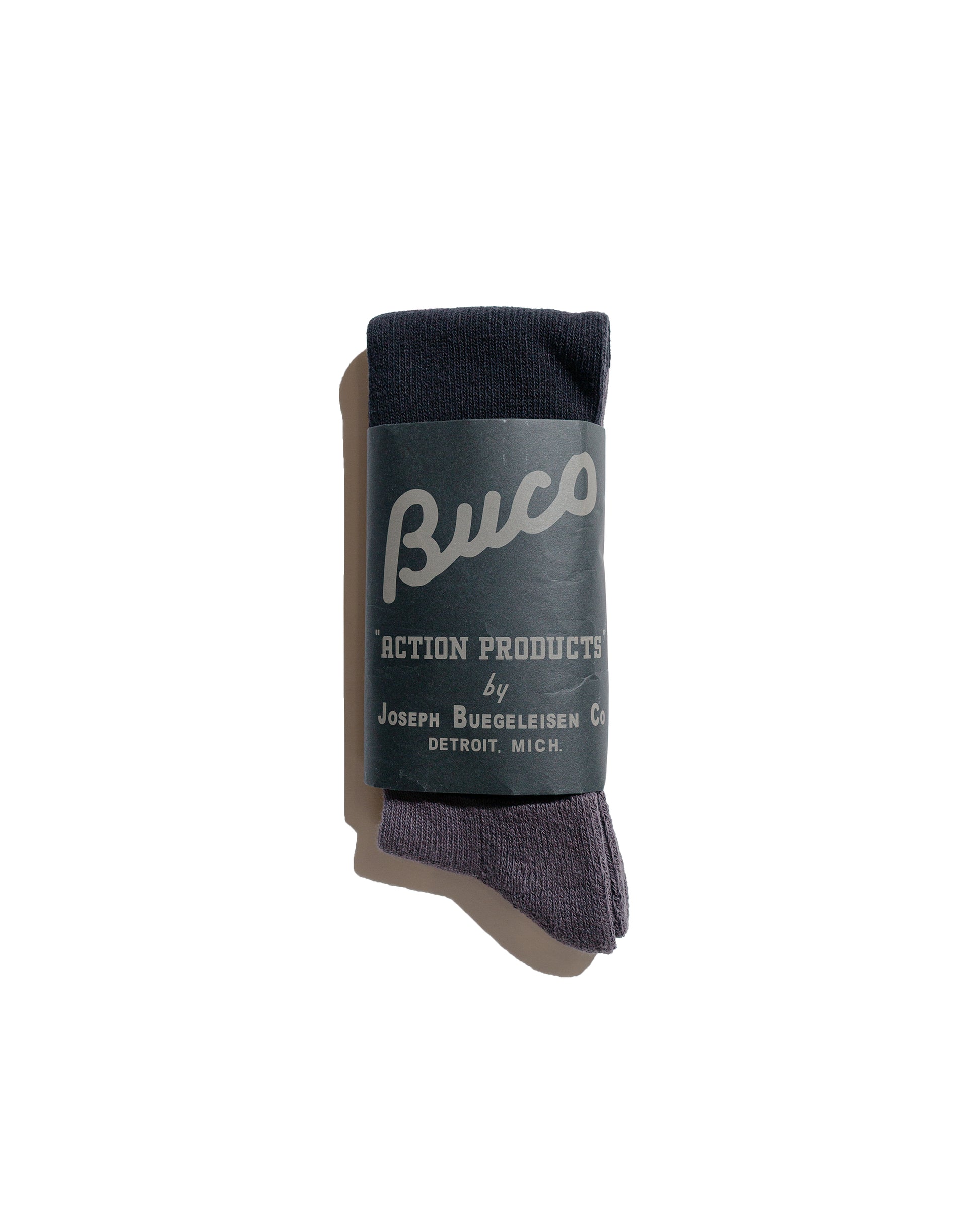 lost & found The Real McCoy's The Real McCoy's BA23105 Buco Striped Action Socks Gray/Black