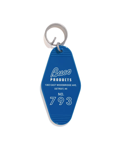 lost & found The Real McCoy's The Real McCoy's BA24103 Buco Motel Key Ring Blue