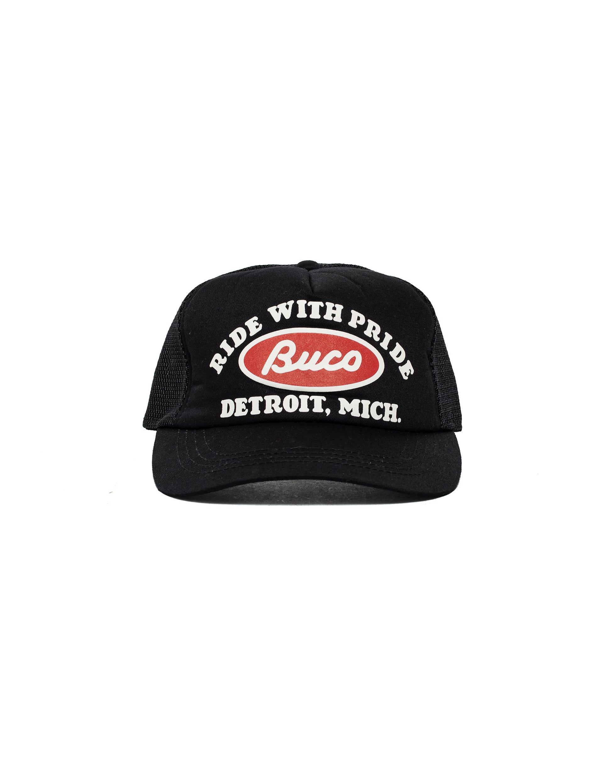 lost & found The Real McCoy's The Real McCoy's BA26001 Buco Mesh Cap / Buco Oval Black
