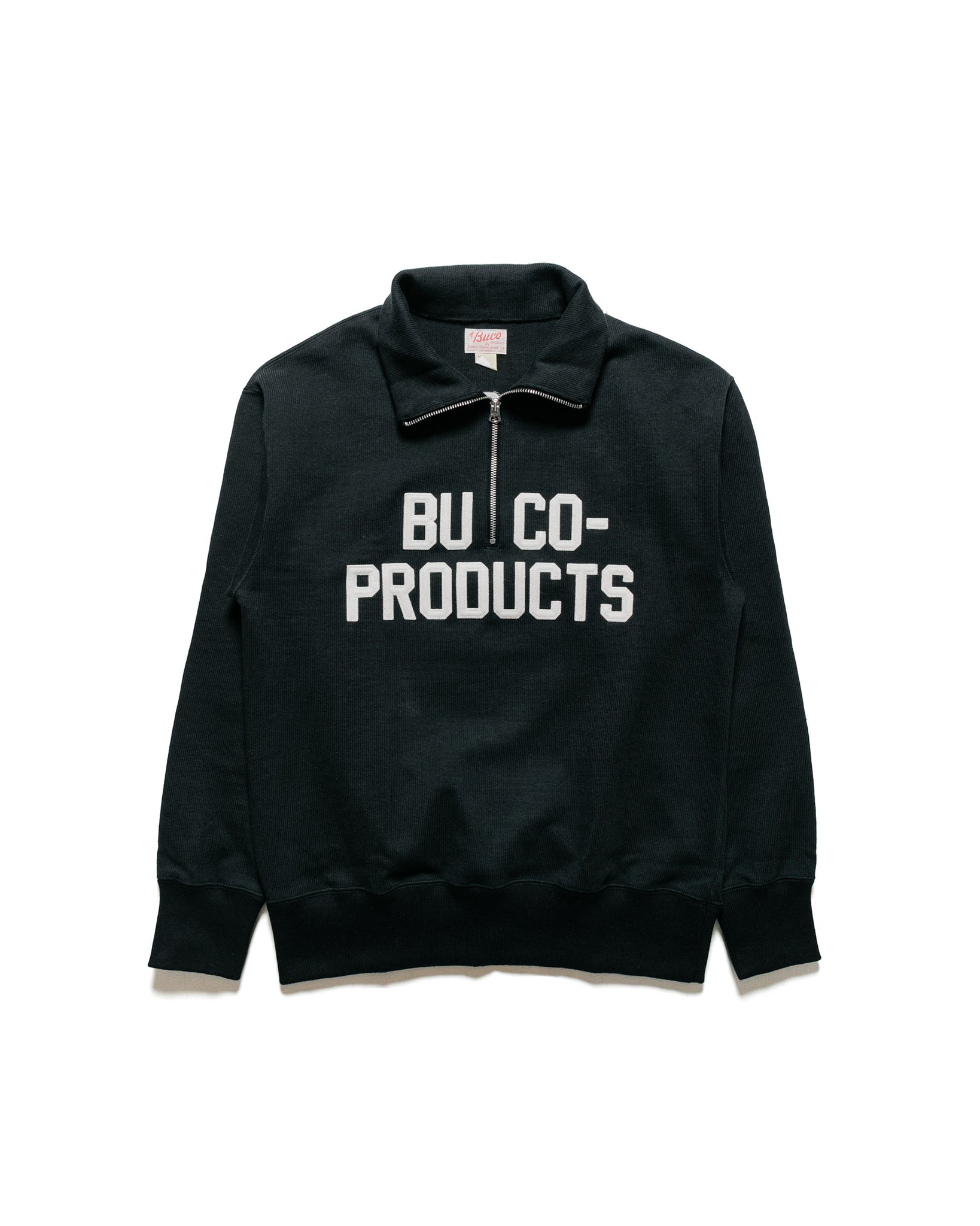 The Real McCoy's BC23104 Buco Half-Zip Motorcycle Jersey / Buco-Product Black