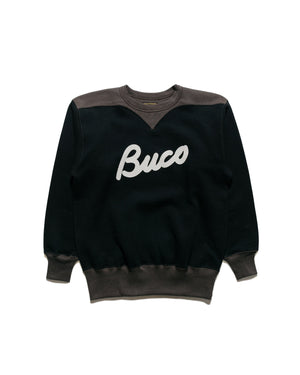 The Real McCoy's BC23105 Buco Two-Tone Sweatshirt / Buco Black/Grey