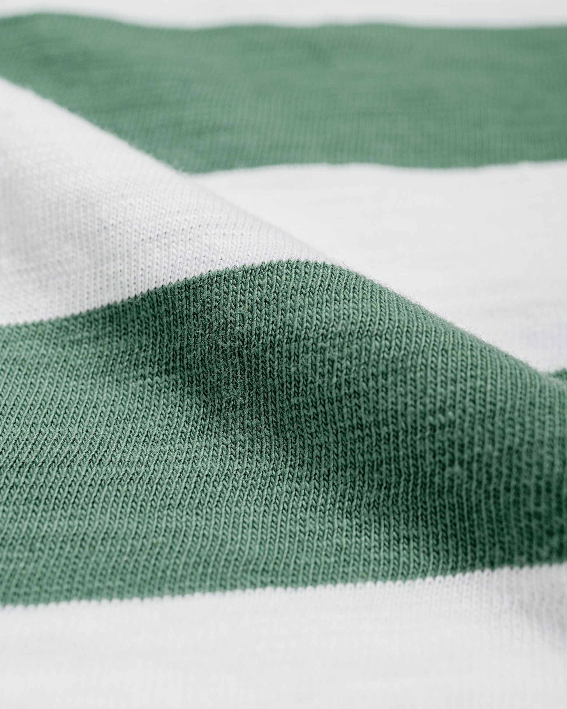 The Real McCoy's BC24001 Buco Stripe Tee LS WhiteGreen