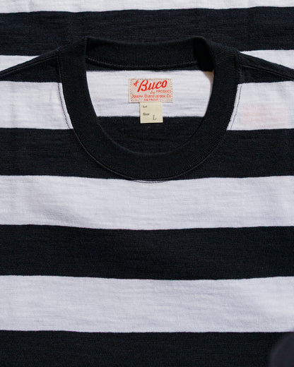 lost & found The Real McCoy's The Real McCoy's BC24002 Buco Stripe Tee S/S White