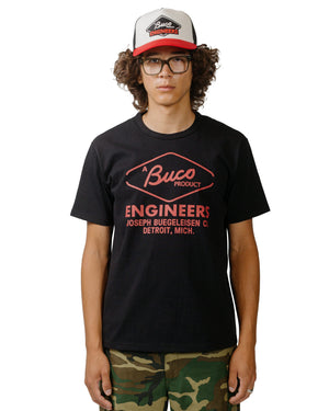 The Real McCoy's BC24003 Buco Tee / Engineers Black model front
