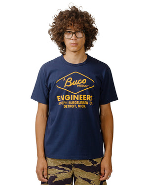 The Real McCoy's BC24003 Buco Tee / Engineers Navy model front