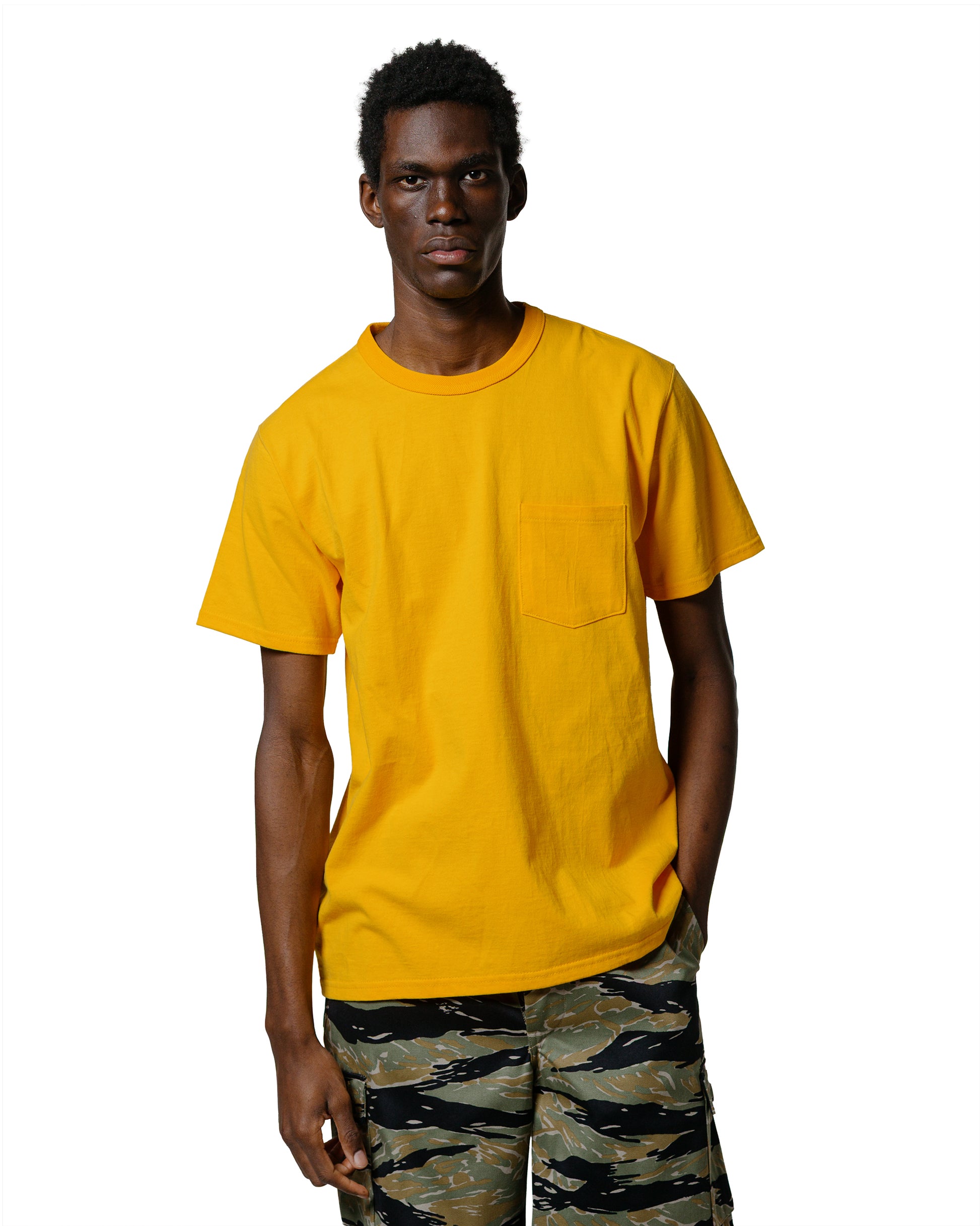 lost & found The Real McCoy's The Real McCoy's BC25003 Buco Tee / Skull Piston Yellow