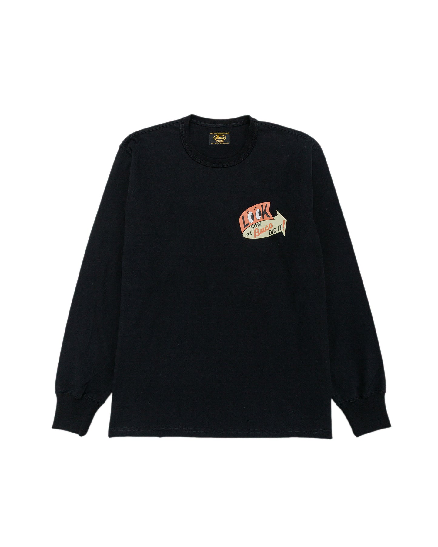 lost & found The Real McCoy's The Real McCoy's BC25105 BUCO L/S Tee / Look At How Buco Did It! Black