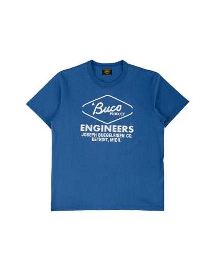 lost & found The Real McCoy's The Real McCoy's BC26001 Buco Tee / Buco Engineers Royal Blue
