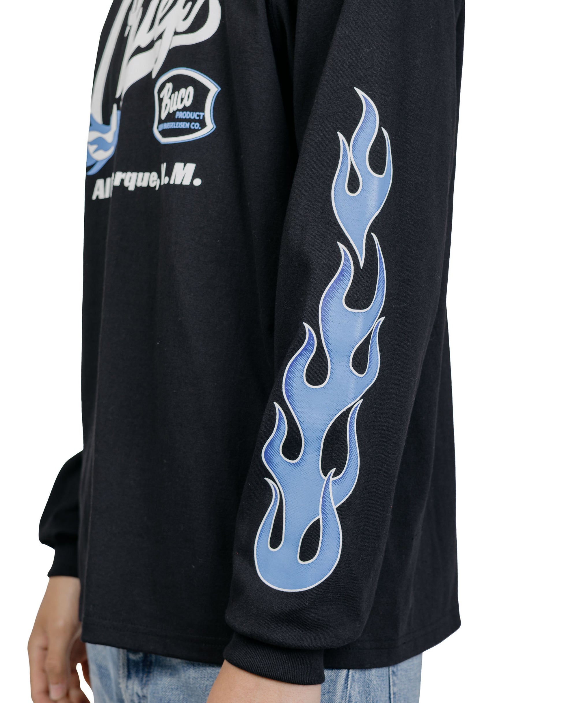The Real McCoy's BC26005 BUCO LS Tee  Chiefs BlackBlue