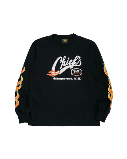 The Real McCoy's BC26005 BUCO LS Tee  Chiefs BlackRed