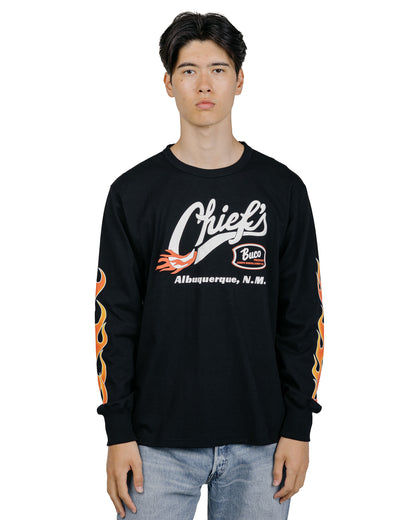 The Real McCoy's BC26005 BUCO LS Tee  Chiefs BlackRed