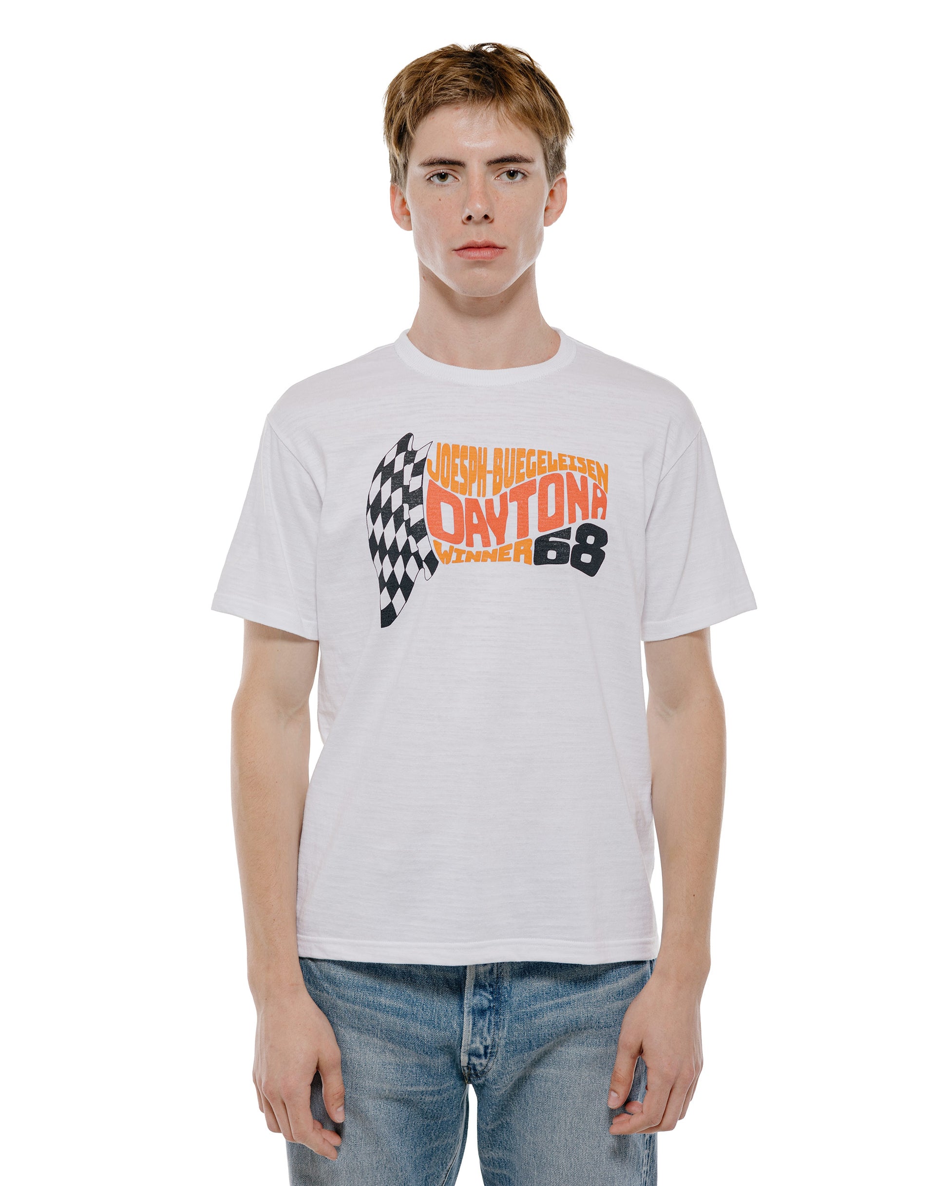 The Real McCoy's BC26008 Athletic T-Shirt  Daytona 68' White