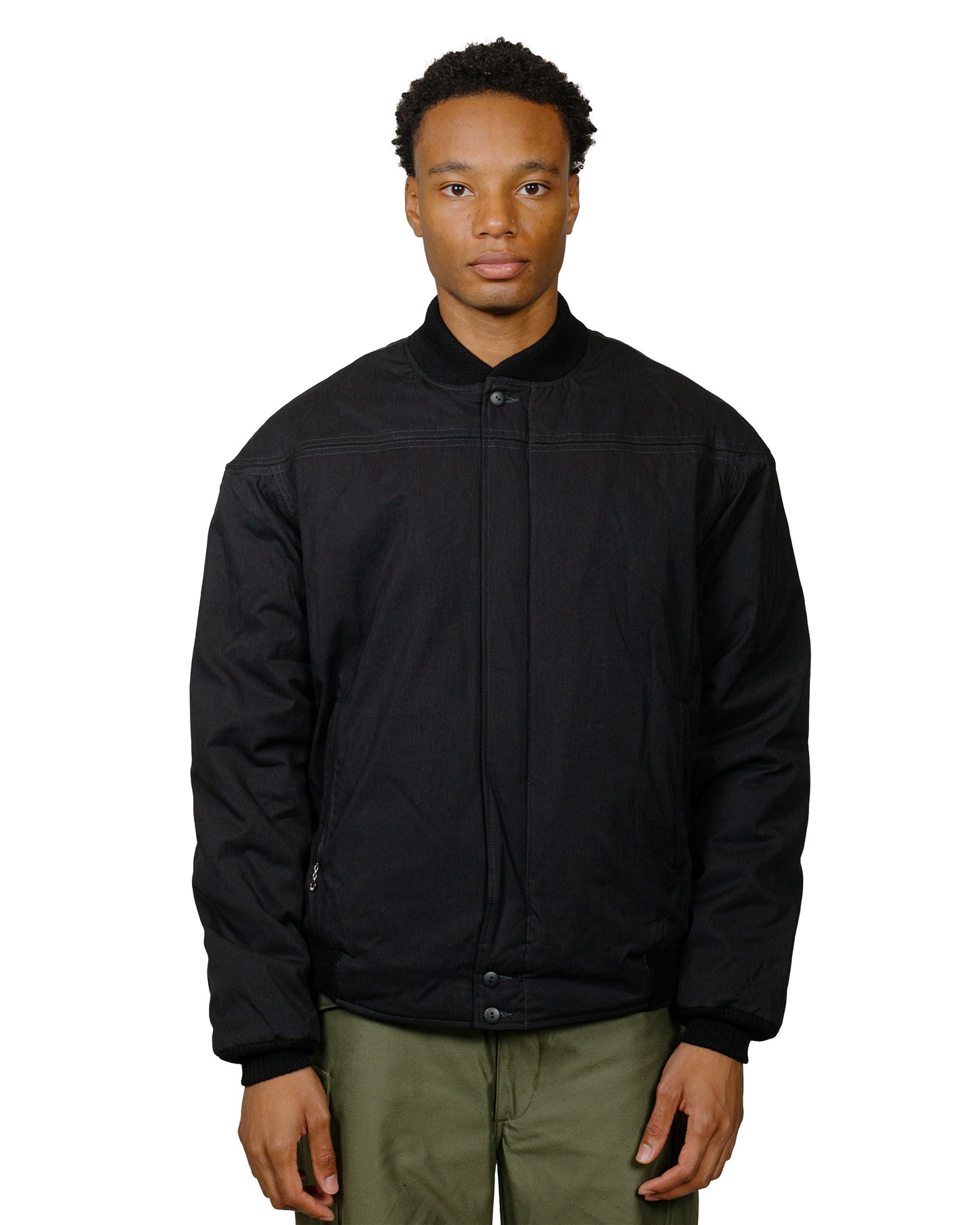 lost & found The Real McCoy's The Real McCoy's BJ24002 Buco Cape Shoulder Sports Jacket Black