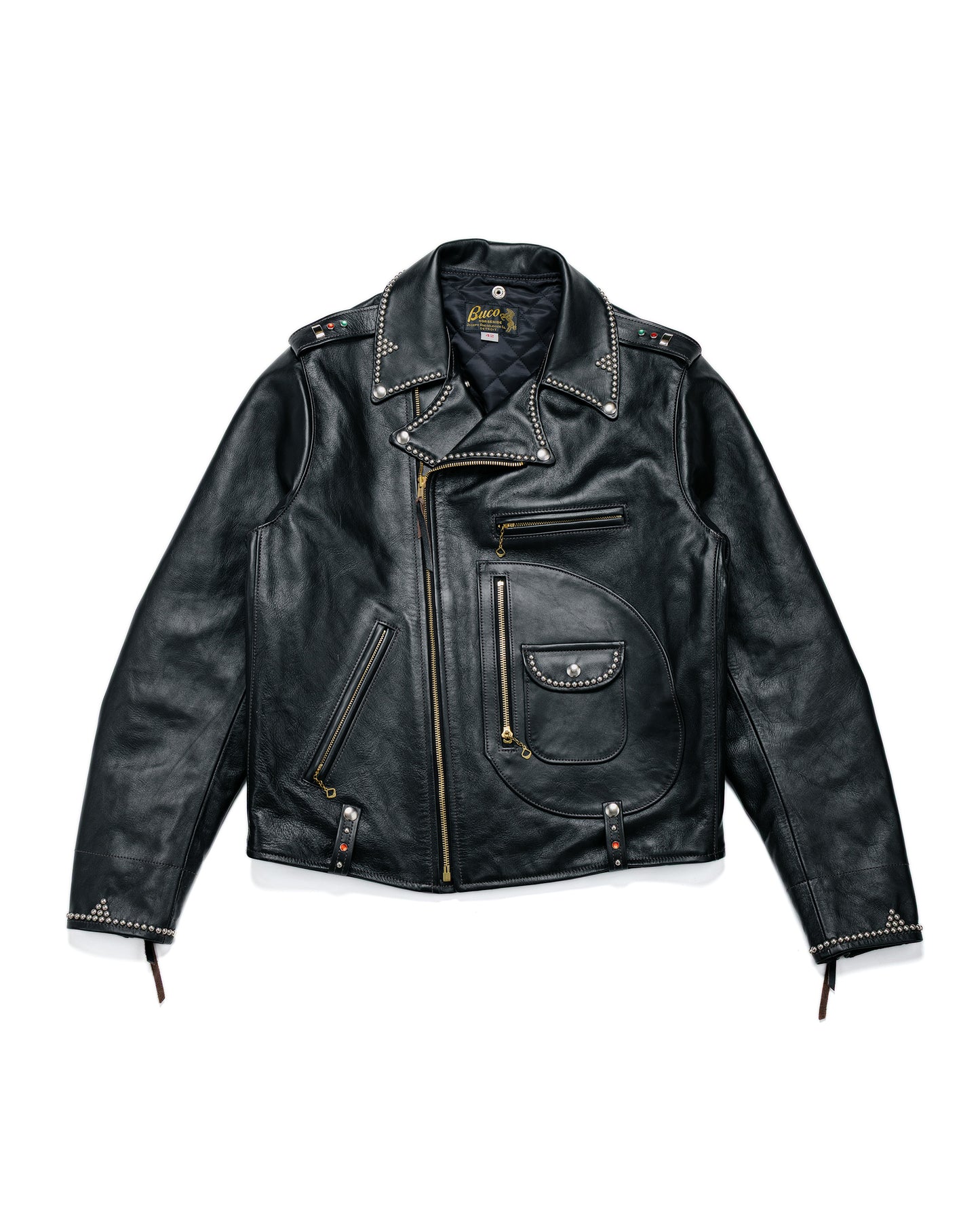 lost & found The Real McCoy's The Real McCoy's BJ24101 Buco J-24 Smoky Jim Leather Jacket Black