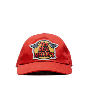 The Real McCoy's MA23001 The Real McCoy's Logo Baseball Cap Red