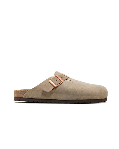The Real McCoy's MA23012 Leather Foot-Support Clogs Taupe