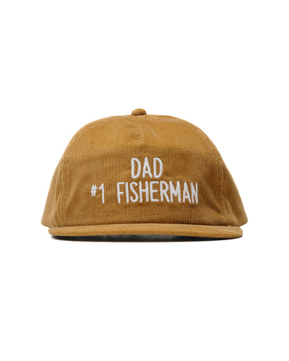lost & found The Real McCoy's The Real McCoy's MA23109 Five Panel Corduroy Cap / #1 Fishing Dad Mustard