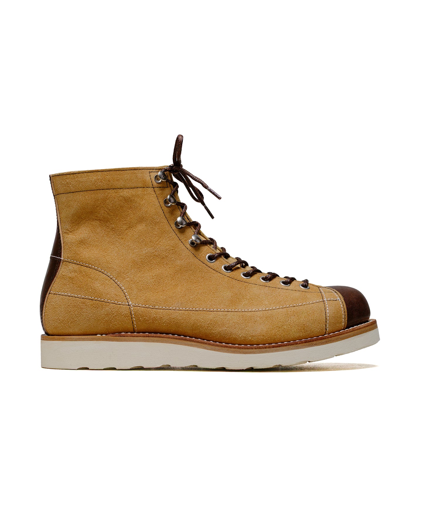 lost & found The Real McCoy's The Real McCoy's MA24009 Ten Mile Work Boots / Rough Out Leather Beige