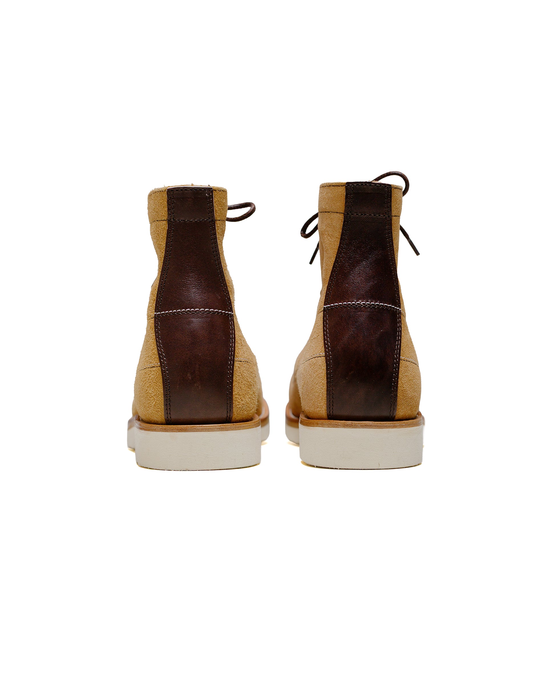 lost & found The Real McCoy's The Real McCoy's MA24009 Ten Mile Work Boots / Rough Out Leather Beige