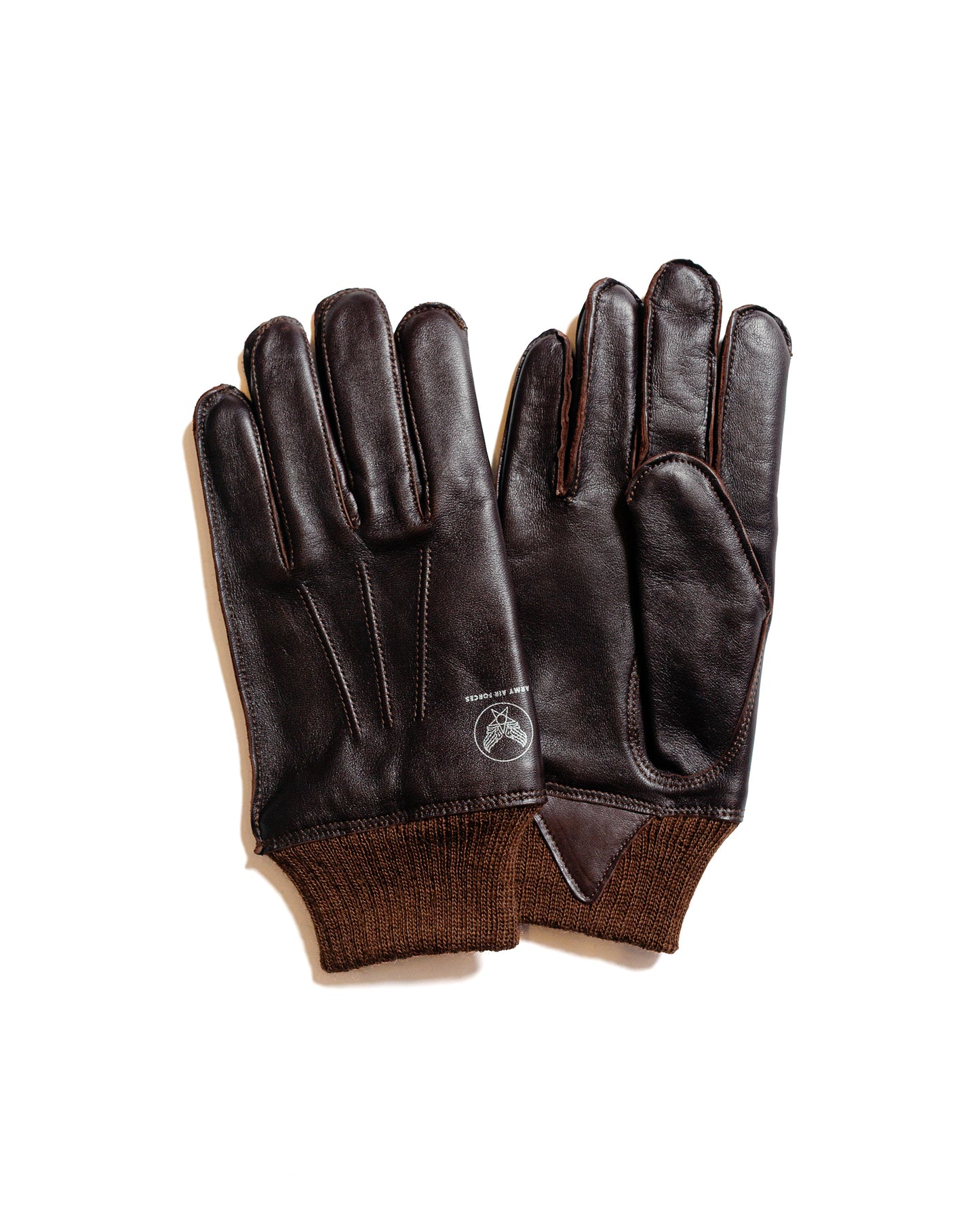 lost & found The Real McCoy's The Real McCoy's MA24101 A-10 Gloves, Flying Winter Seal Brown