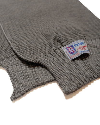 lost & found The Real McCoy's The Real McCoy's MA24103 Scarf, Wool-Knit Gray