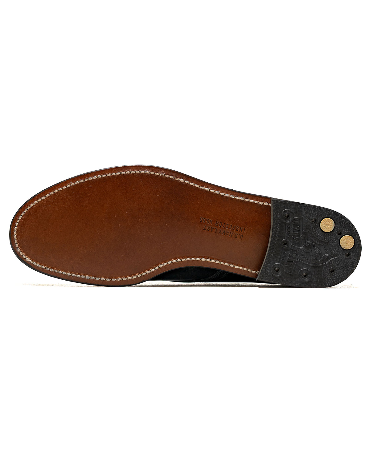 lost & found The Real McCoy's The Real McCoy's MA25001 U.S.N. Service Shoes / Horsehide Buttock Black