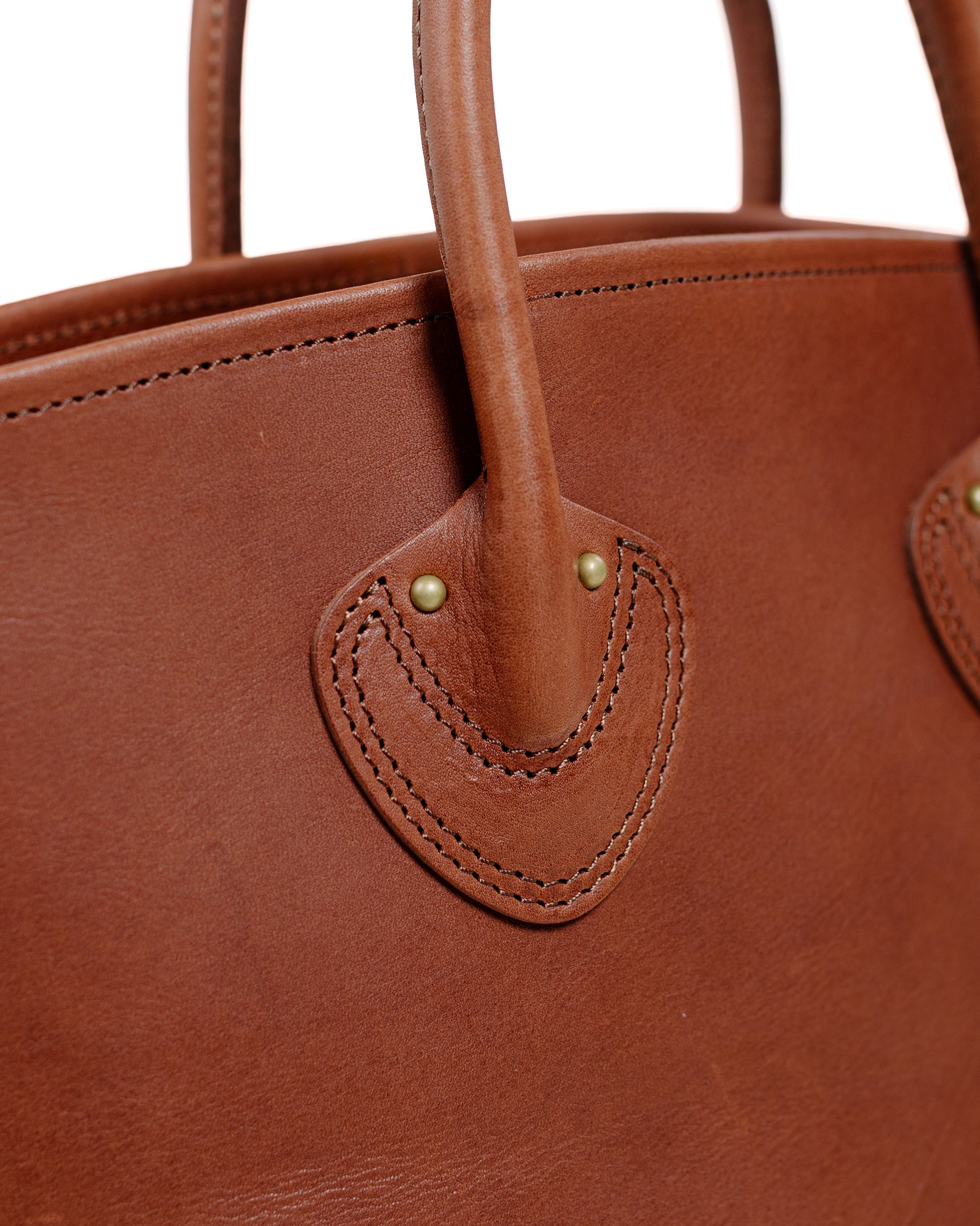 lost & found The Real McCoy's The Real McCoy's MA25101 Leather Tote Handbag Brown