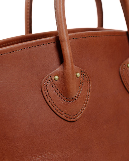 lost & found The Real McCoy's The Real McCoy's MA25101 Leather Tote Handbag Brown